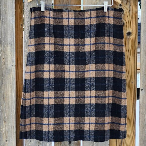 Atelier Gardeur Germany Plaid Skirt Wool Women's Size 16 XL - Picture 2 of 8